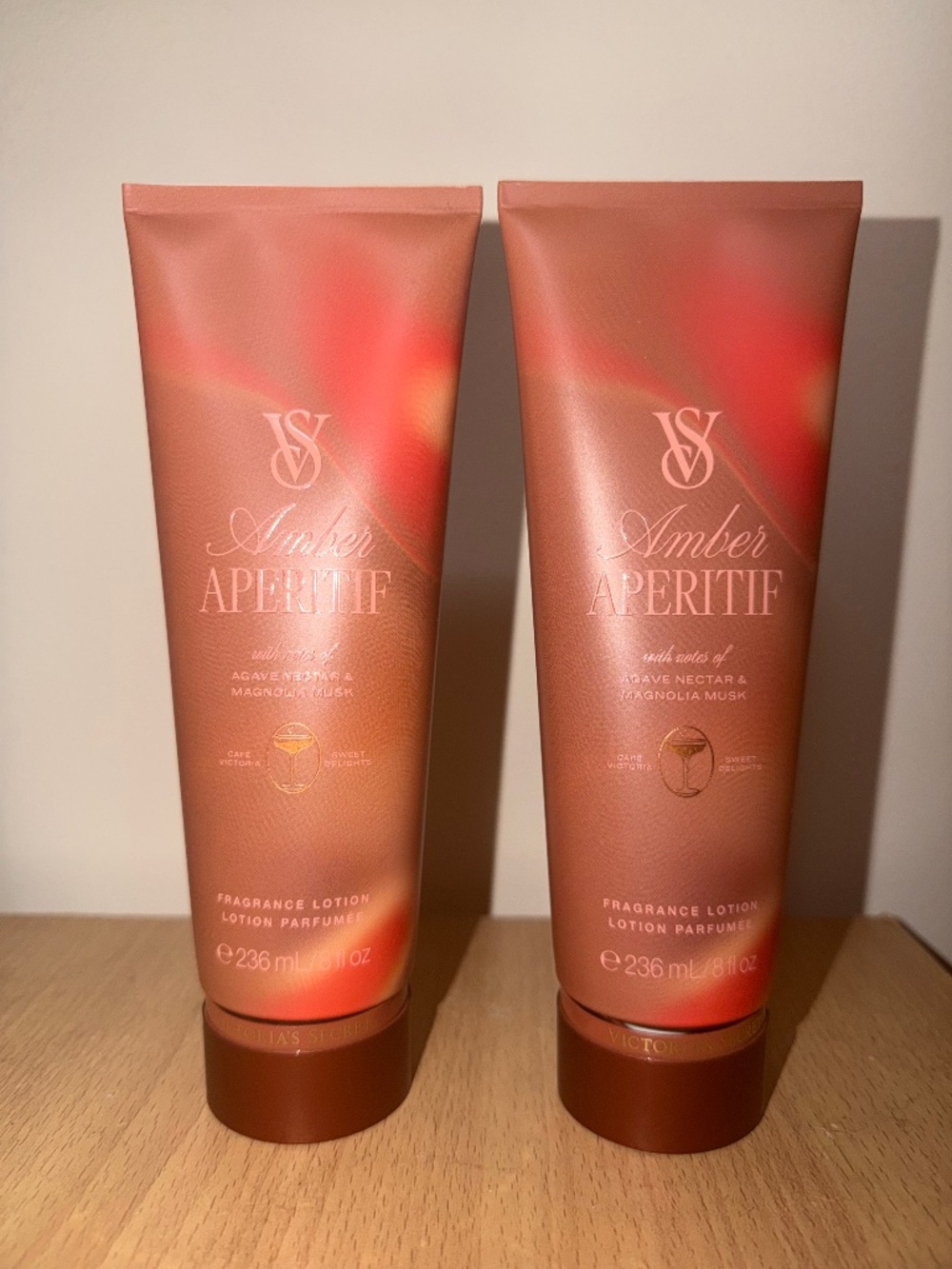 AMBER APERITIF Victoria's Secret Body Lotions Set of 2